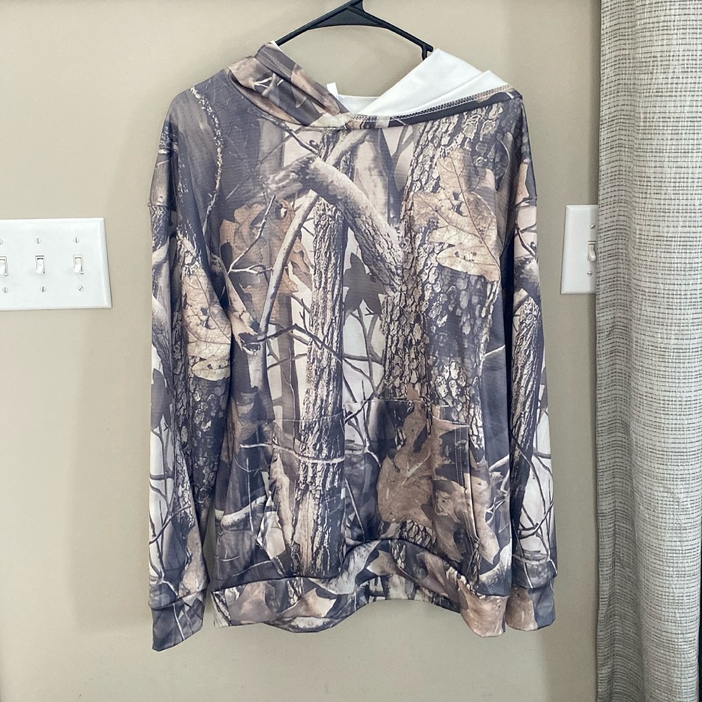 Camo hoodie oversized